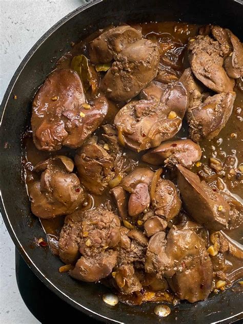 Adobong Atay ng Manok (Chicken Liver Adobo).